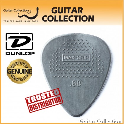 Jim Dunlop 449P088 Max Grip Nylon Guitar Picks | 0.88mm (12 pcs/pack)