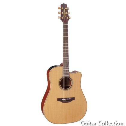 Takamine P3DC | Pro Series | Dreadnought Cutaway Acoustic-Electric Guitar | Solid Cedar Top, Sapele B&S | CT4B II | Case