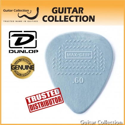 Jim Dunlop 449P060 Max Grip Nylon Guitar Picks | 0.60mm (12 pcs/pack)