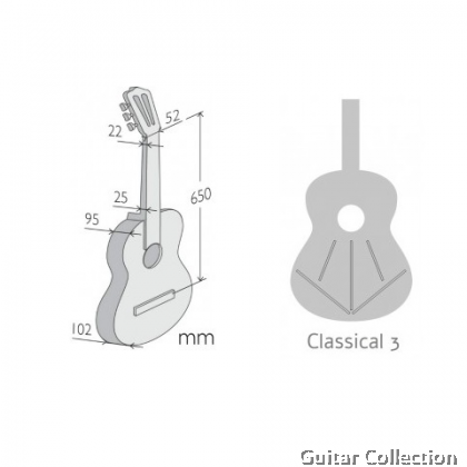 Alhambra 3C A Spruce | Classical Guitar | Solid Spruce Top, Mahogany B&S | Gig Bag (Made In Spain)