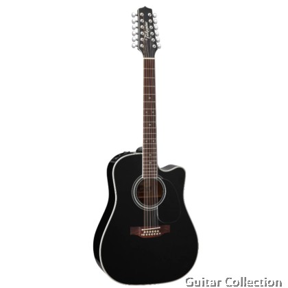 Takamine EF381SC | Legacy Series | 12-String Dreadnought Aco-Elec Guitar | Solid Spruce Top, Maple B&S | CT4B II | Case