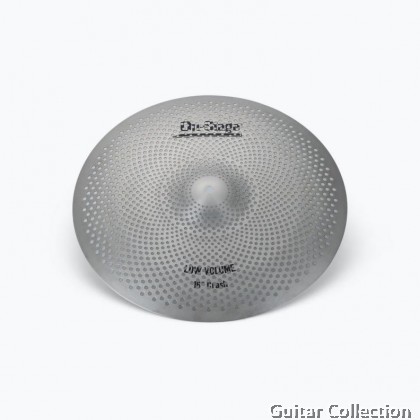 On Stage LVCP5000 Low Volume Cymbals | Stainless Steel (14" Hi-Hat, 16" & 18" Crash, & 20" Ride)