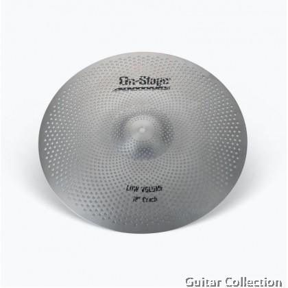 On Stage LVCP5000 Low Volume Cymbals | Stainless Steel (14" Hi-Hat, 16" & 18" Crash, & 20" Ride)