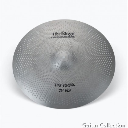 On Stage LVCP5000 Low Volume Cymbals | Stainless Steel (14" Hi-Hat, 16" & 18" Crash, & 20" Ride)