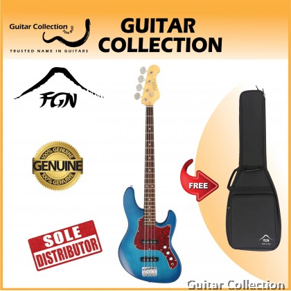 FGN Fujigen BMJ2-R/TBS | Boundary Mighty Jazz | Bass Guitar | Transparent Blue Sunburst | Bag