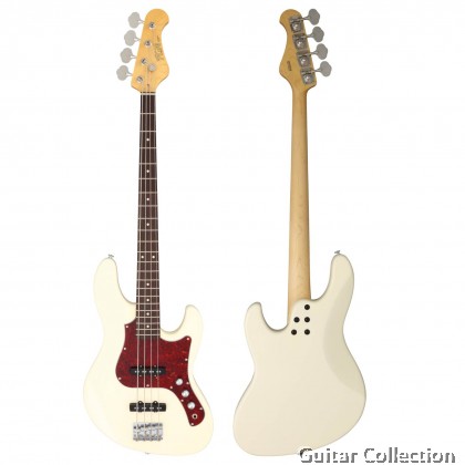 FGN Fujigen BMJ2-R/OLW | Boundary Mighty Jazz | Bass Guitar | Olympic White | Bag
