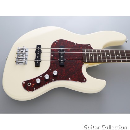 FGN Fujigen BMJ2-R/OLW | Boundary Mighty Jazz | Bass Guitar | Olympic White | Bag