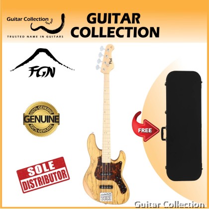 FGN Fujigen EMJ2-AHAL-M/VNT | Expert Mighty Jazz | Bass Guitar | Vintage Natural | Bag (Made In Japan)