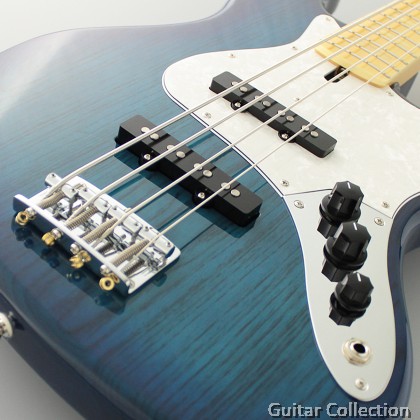 FGN Fujigen NJB100MBAH-SBB | Neo Classic Jazz Bass | Bass Guitar | See-Thru Blue Burst | Bag (Made In Japan)