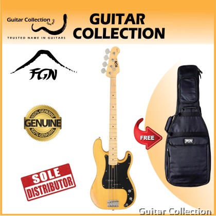 FGN Fujigen NPB100MAH-VNT | Neo Classic Precision Bass | Bass Guitar | Vintage Natural | Bag (Made In Japan)