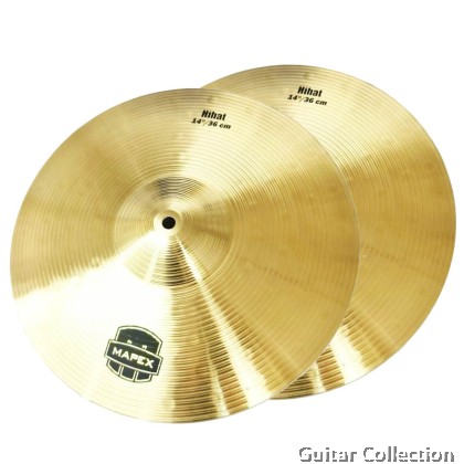 Mapex C106-314MP 14" Hi Hat / Hi-Hat Cymbal | Hammered Brass (1 pair)