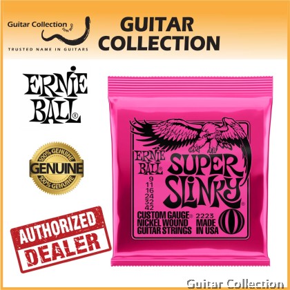 Ernie Ball Super Slinky Electric Guitar Strings | Nickel Wound | 009 - 042 (P02223)