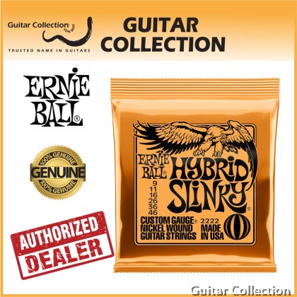 Ernie Ball Hybrid Slinky Electric Guitar Strings | Nickel Wound | 009 - 046 (P02222)