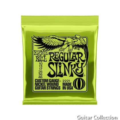 Ernie Ball Regular Slinky Electric Guitar Strings | Nickel Wound | 010 - 046 (P02221)