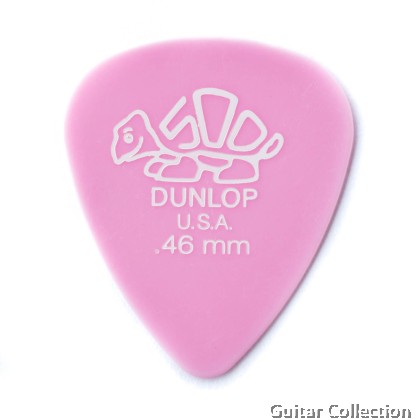 Jim Dunlop 41P046 Delrin 500 Guitar Picks | 0.46mm (12 pcs/pack)