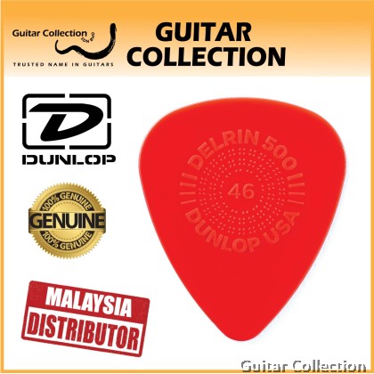 Jim Dunlop 450P046 Primegrip Delrin 500 Guitar Picks | 0.46mm (12 pcs/pack)