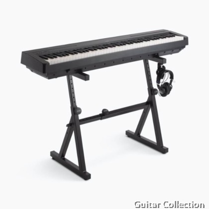 On Stage KS1355 Single Tier Z Keyboard Stand | Built-in Headphone Hanger (Max Weight : 400 lbs / 181 kg)