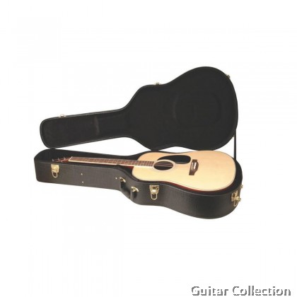 On Stage GCA5000B Hardshell Acoustic Guitar Hardcase | Fits Dreadnought & 12-String Guitars